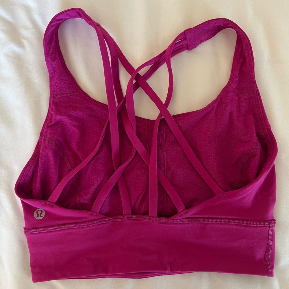 lululemon athletica Strappy Sports Bra - Magenta - Picture 3 of 4